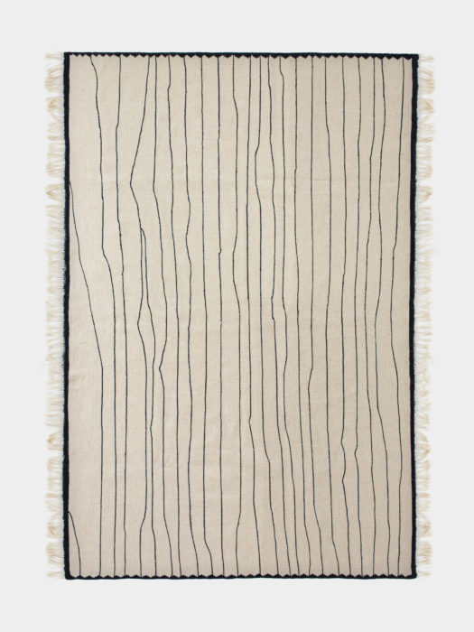 KOBEIAGI KILIMS BAJA KILIM Kilim is a traditional hand-woven wool fabric that can be used as a rug, a blanket or a bed cover. It can also be a charming decoration for walls and windows. Created by Slovenian duo Kobeiagi Kilims.