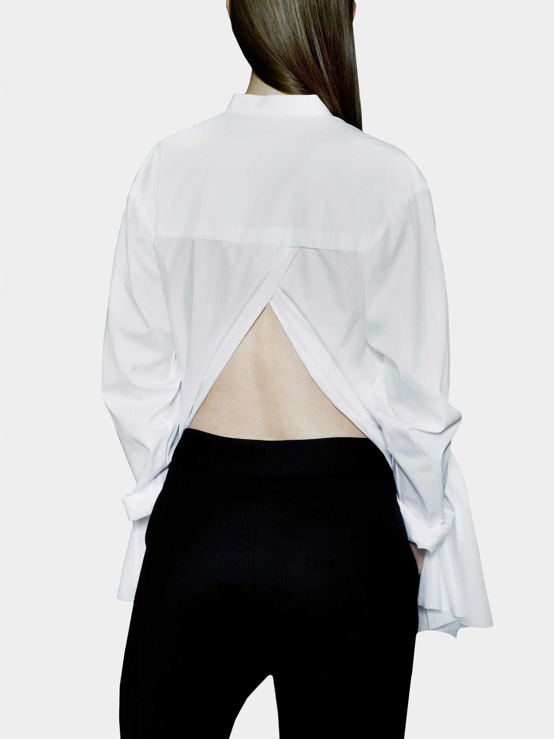 White shirt with split back - Joanna Organisciak