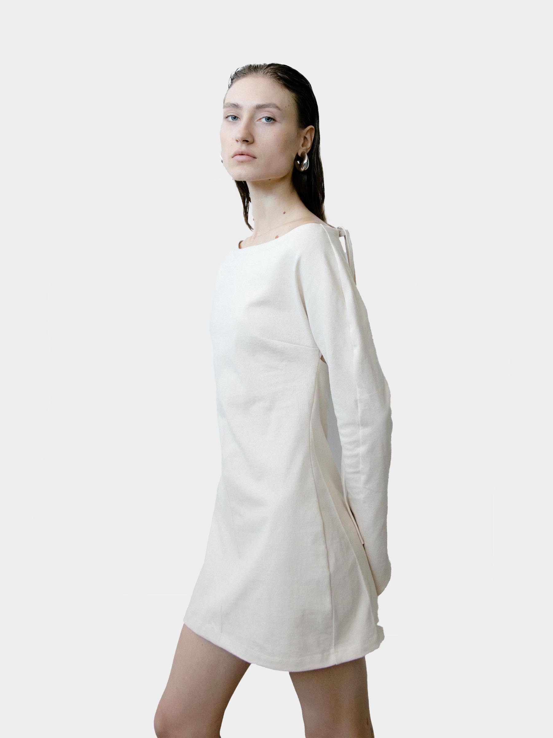 Triangle Mini Dress - White